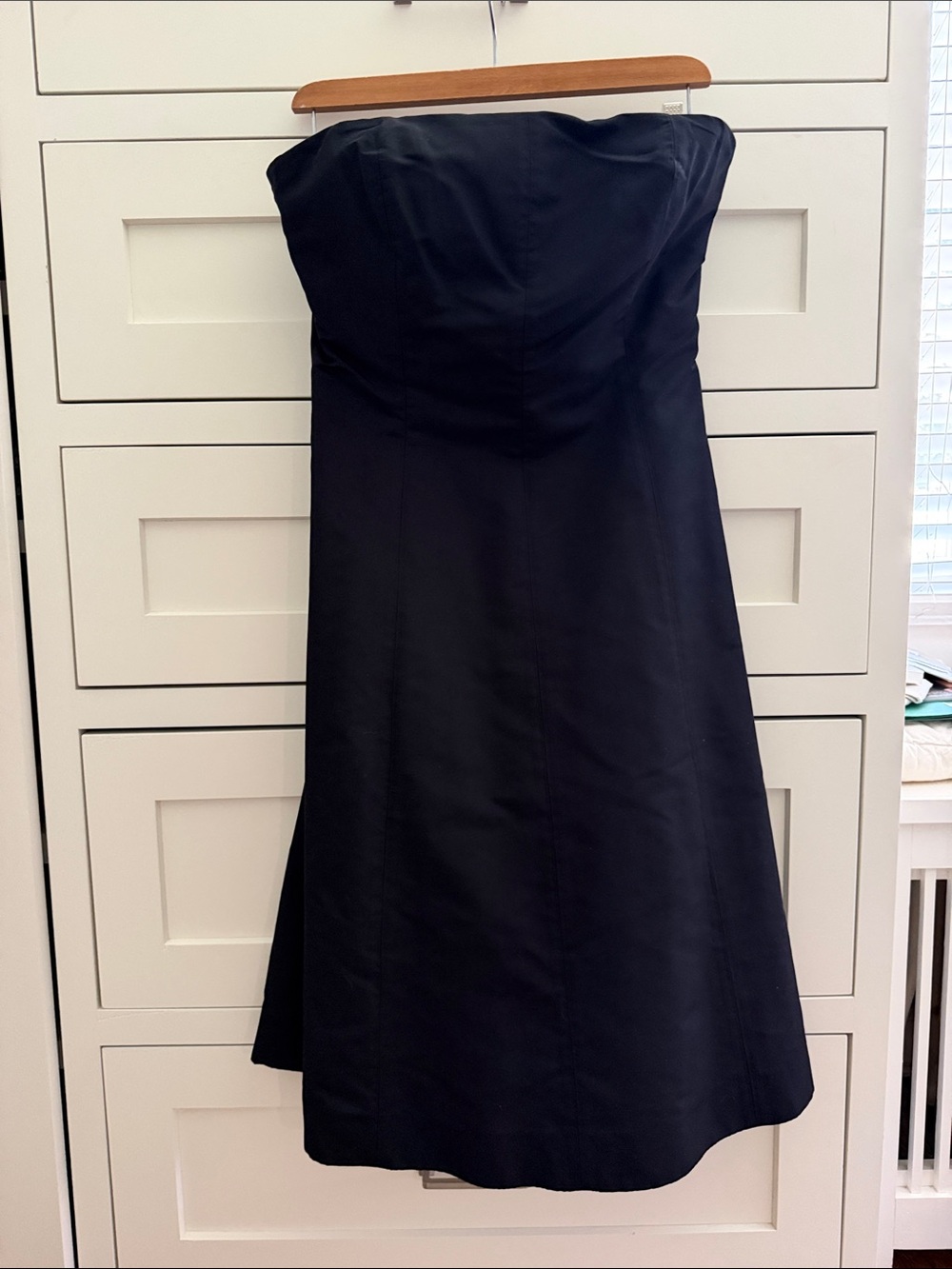 J. Crew Strapless Black A-Line Dress